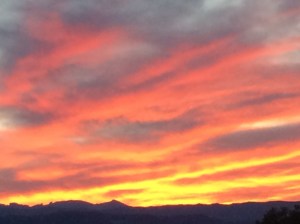 The sky last evening.