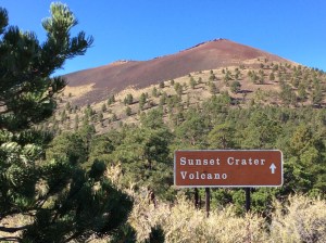 The dark color is the ash and cinders, still there 900 +  years later