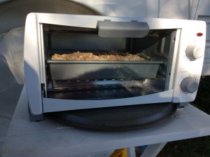 Getting ready for desert night.  Apple crisp.  Vegan of course. :-)