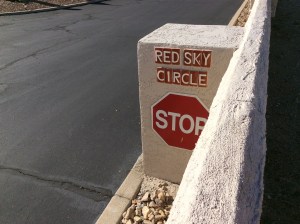 I know this is the place because this was her street