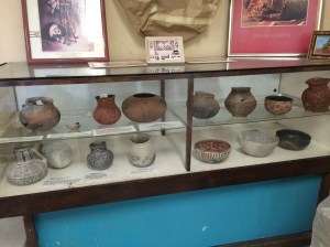 I love Native American pots and there was a nice display of them at the museum