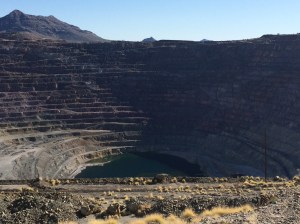 Open pit copper mine at Ajo