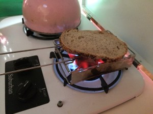 Bread becoming toast!