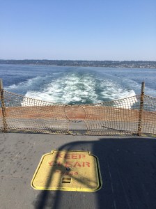 This was taken on the way back so we are looking back at the little city of Edmonds. Not that you can see it.