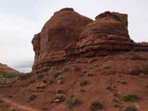 See the trail in the lower left corner.  This is near our camp.  I took the previous picture of our camp from this trail.