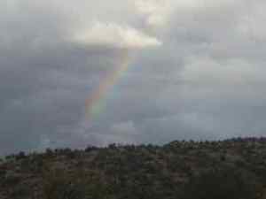 We've been seeing lots of rainbows.