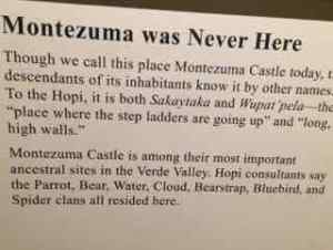 Montezuma was never here.